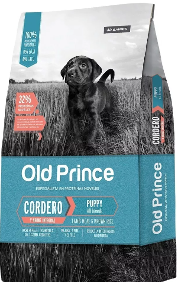 Old Prince Novel Cordero y Arroz Cachorros - 32% Proteinas