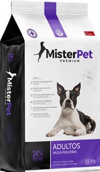 Mister Pet Adulto Mordida pequeña x 15 kg - 24% Proteinas
